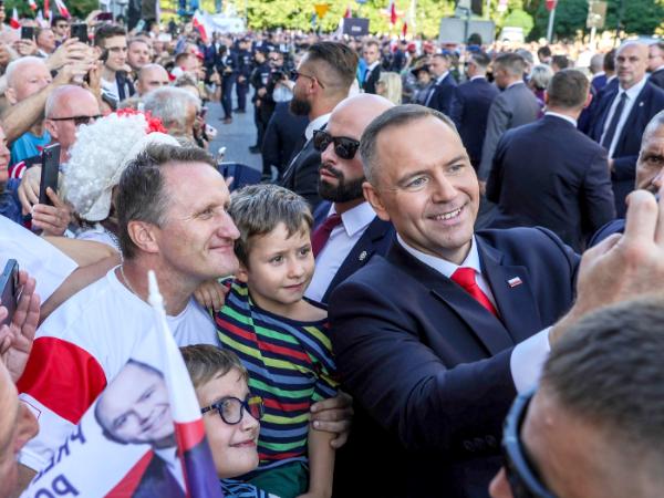 Karol Nawrocki, Krakowskie Przedmieście, 6 sierpnia 2025 r.
