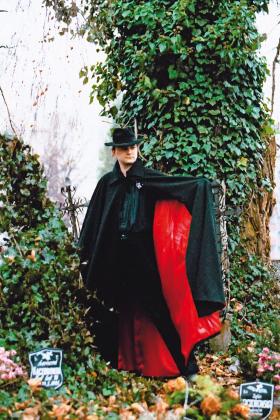 Tomasz Beksiński jako Nosferatu, 1994 r.