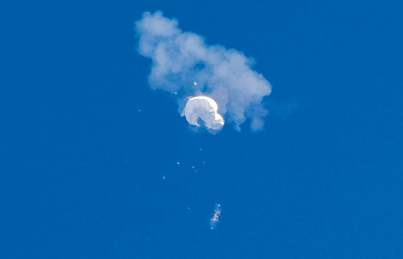 Zestrzelenie balonu nad wybrzeżem Karoliny Południowej, USA.