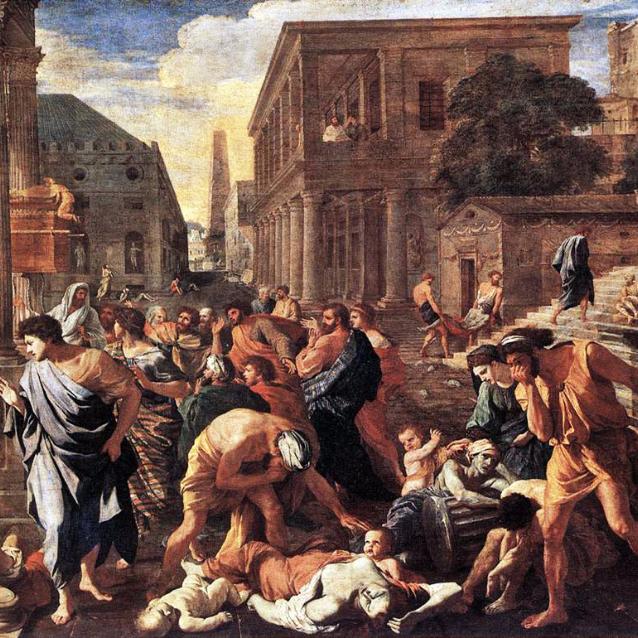 „Zaraza w Aszdod”, obraz Nicolasa Poussina (1594–1665)