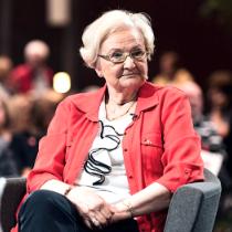 Prof. Ewa Łętowska podczas debaty o wolności w gdańskim ECS w czerwcu 2019 r.