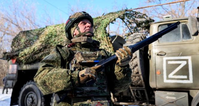 Prorosyjscy donieccy separatyści na froncie w Ukrainie, luty 2026 r.