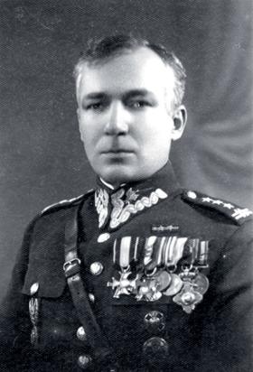 Gen. Ludwik Kmicic–Skrzyński, dowódca Podlaskiej Brygady Kawalerii