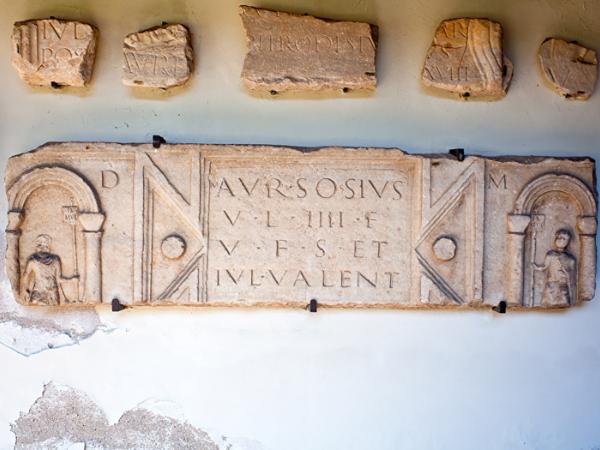 Rzymskie lapidarium. Muzeum Grado, Włochy.