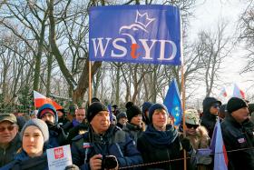 Demonstracje KOD pod hasłem „W obronie twojej wolności” w Warszawie.