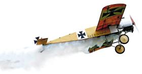 Replika niemieckiego Fokkera podczas pikniku lotniczego w Pardubicach