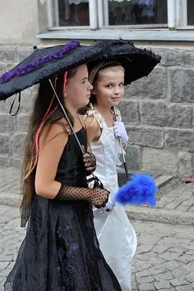 Klimat zamku w Bolkowie udzielił się nie tylko młodzieży i dorosłym, ale także ich dzieciom.