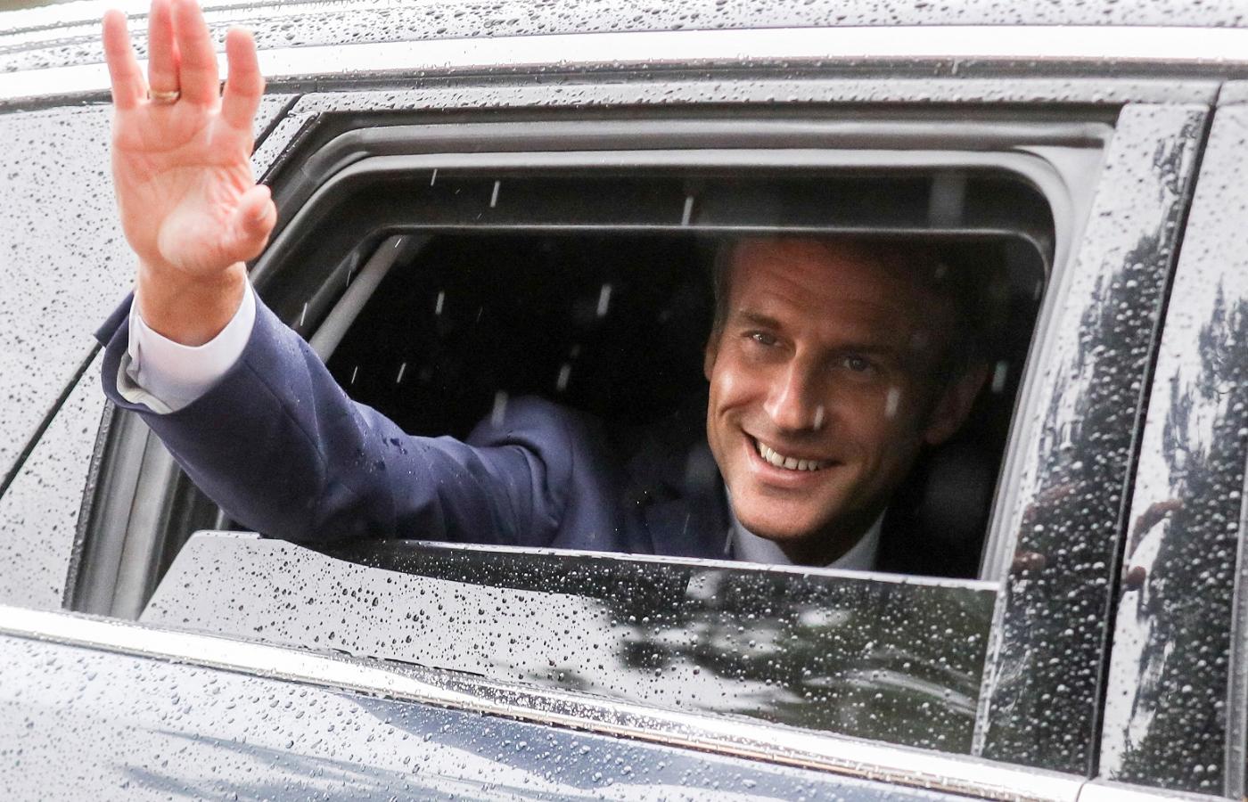 Emmanuel Macron w czasie wyborów parlamentarnych