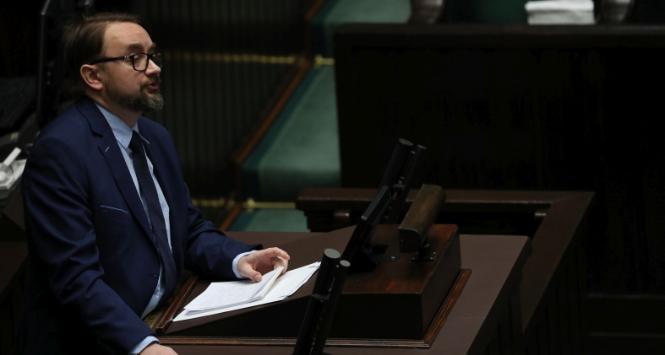 Zastępca szefa kancelarii premiera Paweł Szrot w Sejmie