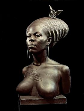 Michelle Obama w wizji rzeźbiarza Daniela Edwardsa jako wcielenie współczesnej Ameryki