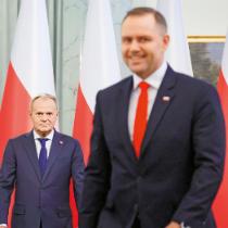 Donald Tusk i Karol Nawrocki