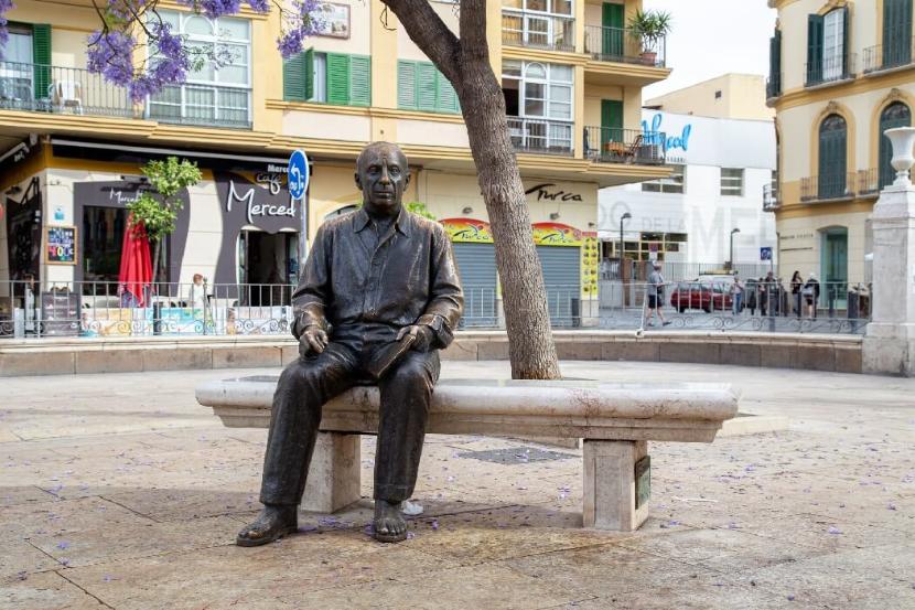 Rzeźba Pablo Picassa, Malaga.