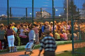 Polsko-ukraińskie przejście w Medyce.