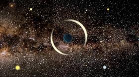 Mikrosoczewkowanie grawitacyjne: planeta lub inny ciemny obiekt działa jak soczewka i powoduje znaczne pojaśnienie obserwowanego źródła światła.
