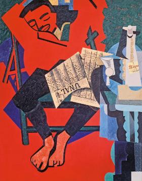 „Siesta” – obraz Equipo Cronica, grupy hiszpańskich artystów tworzących w latach 1963–81.