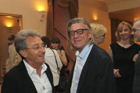 Członkowie jury: Allan Starski i Edward Dwurnik w kuluarach.