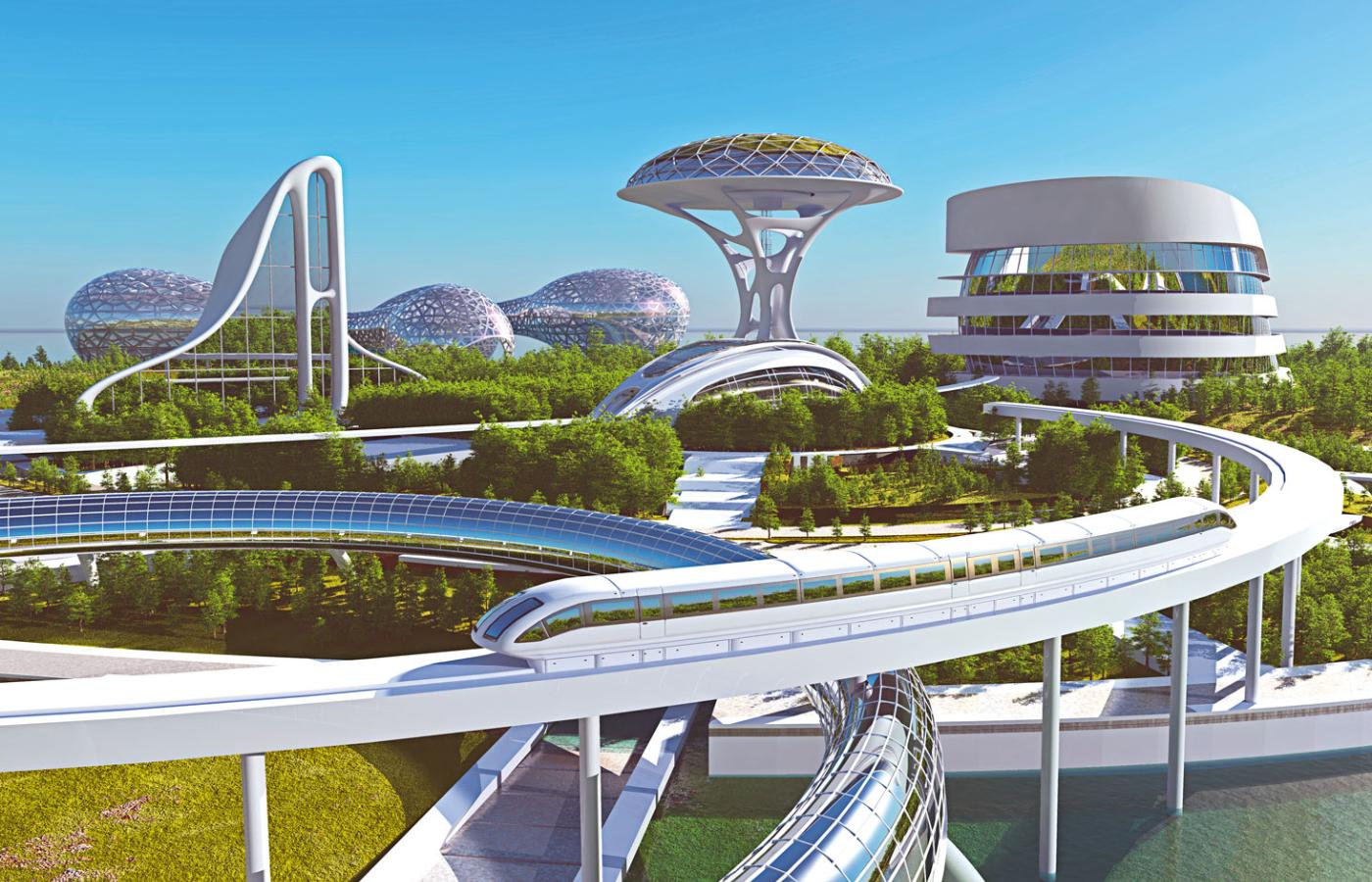 Tak mogłoby wyglądać „miasto przyszłości” (wizualizacja).
