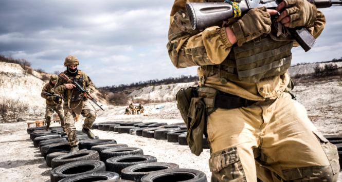 Szkolenie ukraińskich żołnierzy w Doniecku, marzec 2024 r.