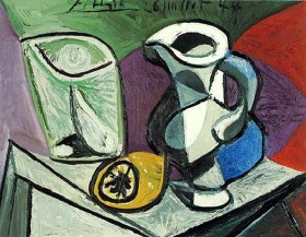 2008 - Pablo Picasso, 'Verre et pichet'. Obraz wypożyczyło galerii w niewielkim mieście Pfaeffikon (Szwajcaria) muzeum w Hannoverze. Nie wiadomo, gdzie się teraz znajduje.