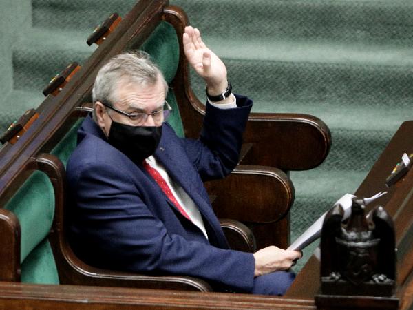 Minister Piotr Gliński podczas posiedzenia Sejmu, 7 października 2020 r.
