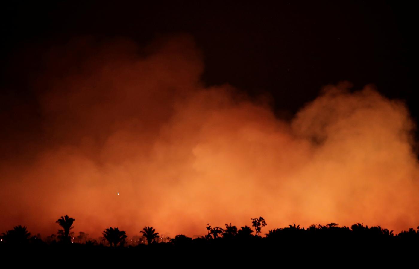 Pożar w Amazonii – okolice Humaitas w brazylijskim stanie Amazonas, 17 sierpnia 2019 r.