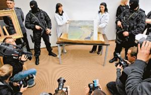 Prezentacja odzyskanego obrazu w Prokuraturze Okręgowej w Poznaniu, 13 stycznia 2010 r.