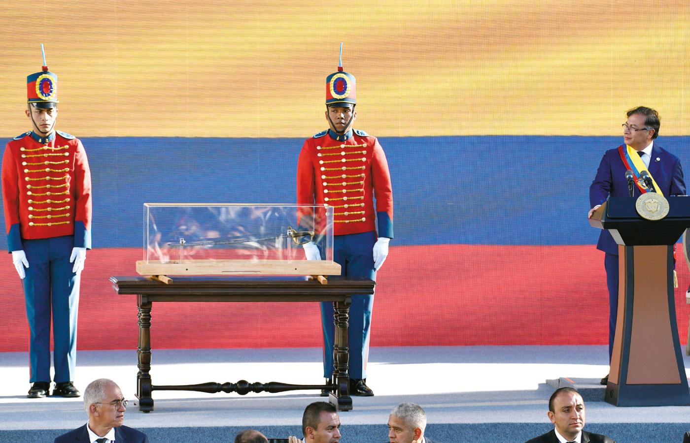 Zaprzysiężenie prezydenta Gustavo Petro, Bogota, Kolumbia.