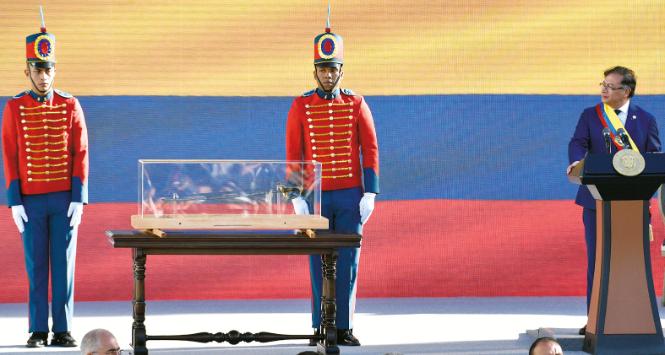 Zaprzysiężenie prezydenta Gustavo Petro, Bogota, Kolumbia.