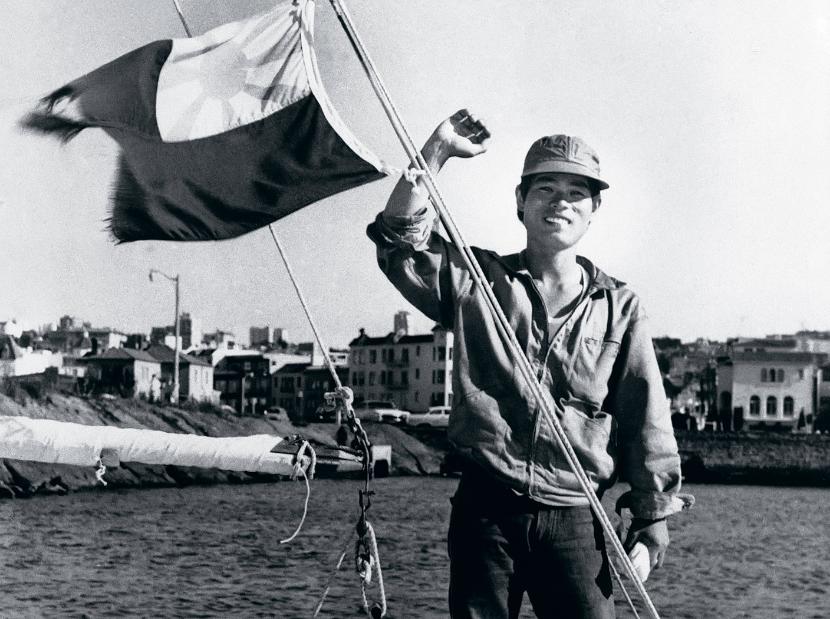 W 1962 roku 23-letni wówczas Horie był pierwszą (czyli właściwie najmłodszą) osobą, której udało się samotnie przepłynąć Pacyfik bez zawijania do portu.