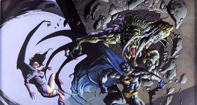 Okładka do wydania zbiorczego „Batman vs. Predator II”