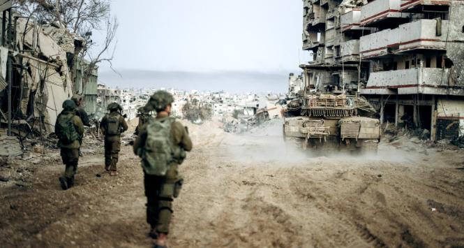Izraelscy żołnierze w Strefie Gazy, 1 stycznia 2024 r.