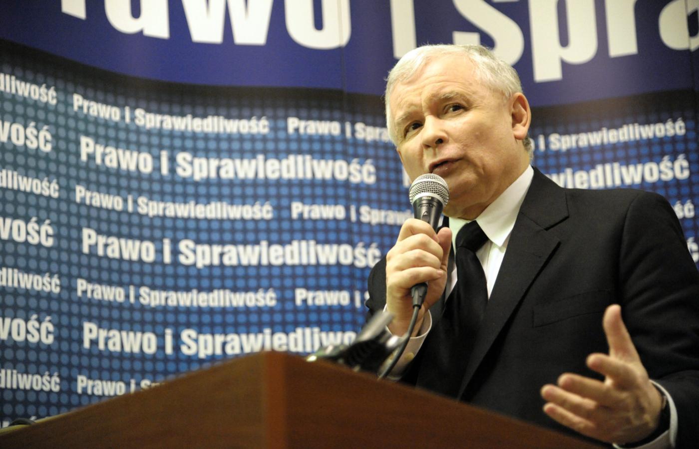 Przemawia Jarosław Kaczyński.