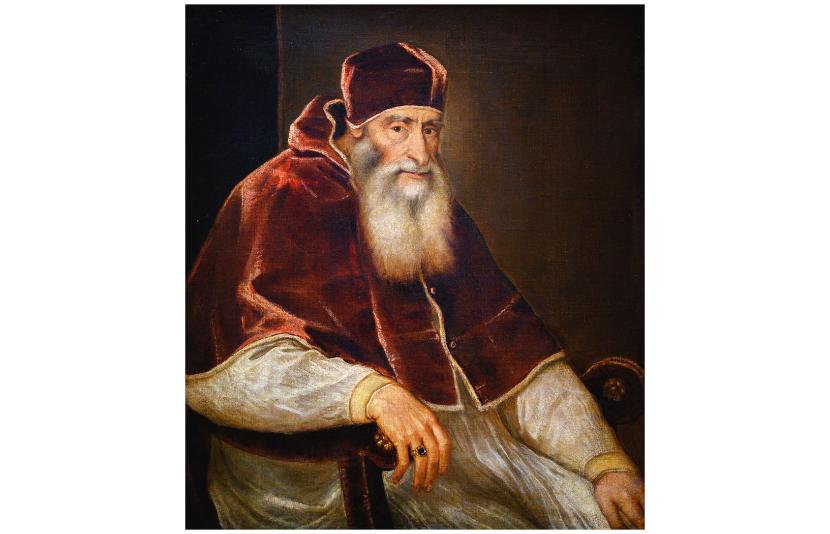 Papież Paweł III; portret z warsztatu Tycjana, po 1546 r.