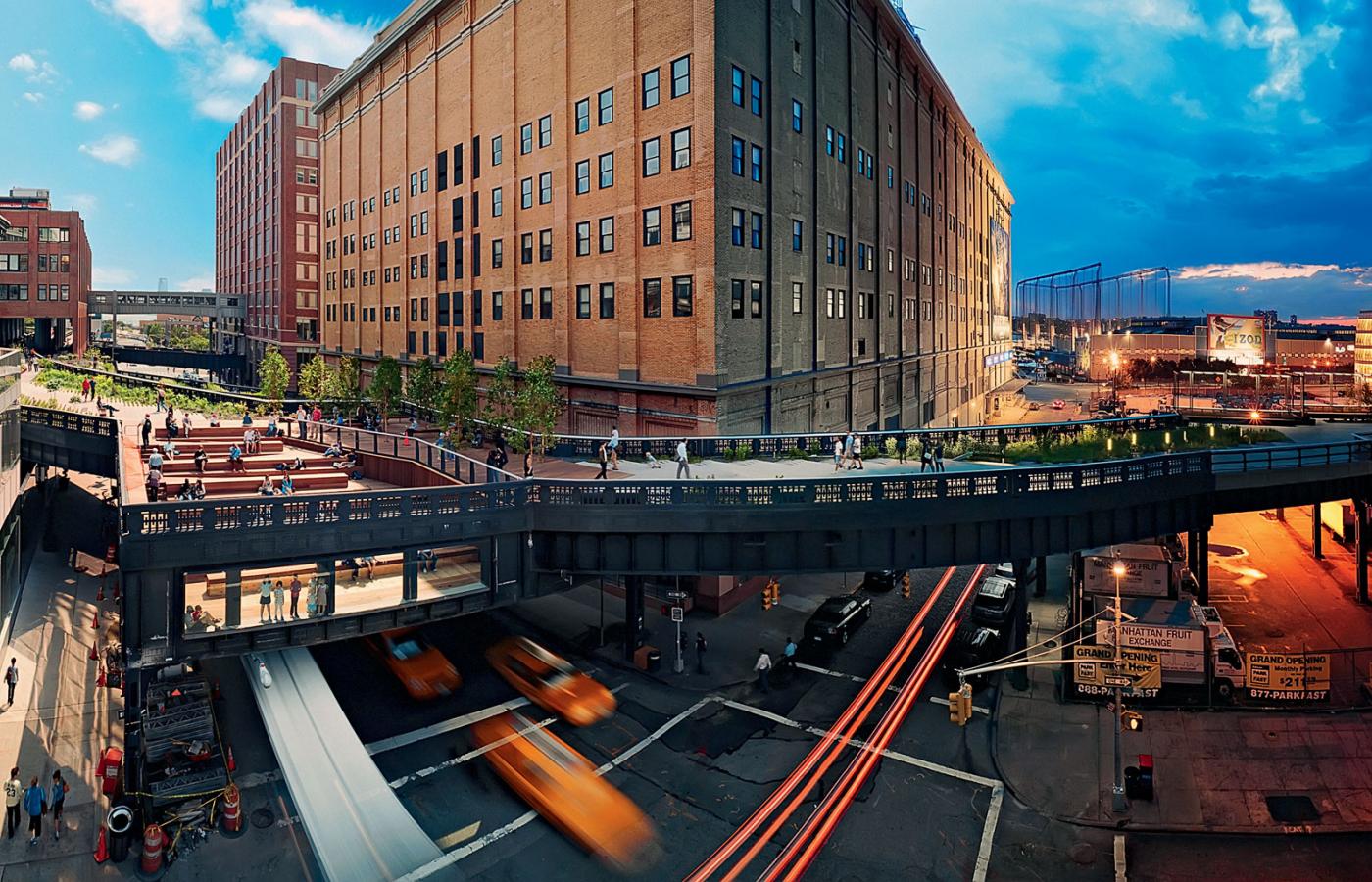 Park High Line – zielona promenada urządzona na opuszczonym wiadukcie kolejowym. Rewitalizacja kosztowała 75 mln dol.