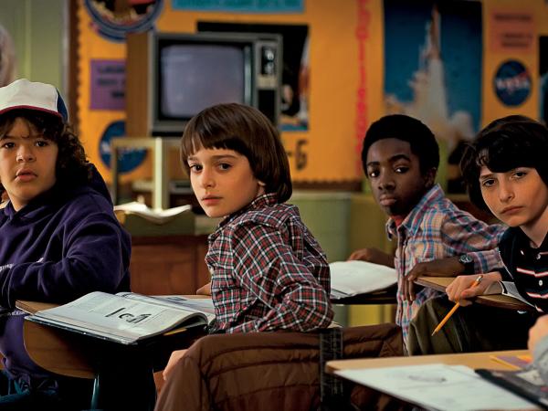 Utalentowane dzieciaki (od lewej): Gaten Matarazzo, Noah Schnapp, Caleb McLaughlin i Finn Wolfhard.