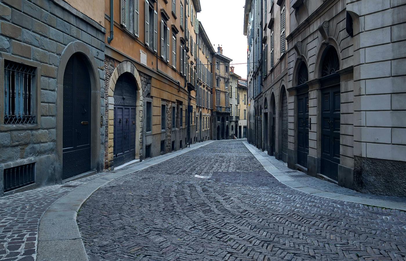 Bergamo bez turystów. Lipiec 2020 r.