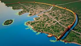 Rekonstrukcja lokalizacji i wyglądu rzemieślniczo-handlowej osady Truso, leżącej niegdyś na brzegu jeziora Drużno