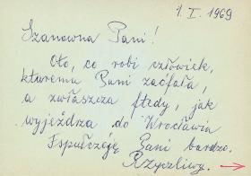 16 września 1968, Szymborska do Filipowicza:Kornelu! Bardzo Cię kocham. Proszę nie nadużywać telefonu, podając to w wątpliwość! Przez telefon trudno mi cokolwiek udowodnić. Ale bardzo mnie martwi, że i w listach mi się to nie udaje.