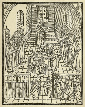 Miedzioryt z XVI w. Johana Pfefferkorna 'Libelius de Judaica confessione' drukowany przez Johanna Landen.