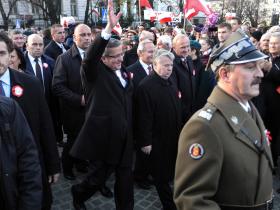 Marsz Niepodległości z Prezydentem Bronisławem Komorowskim na czele, Warszawa, 11 listopada 2012 r.