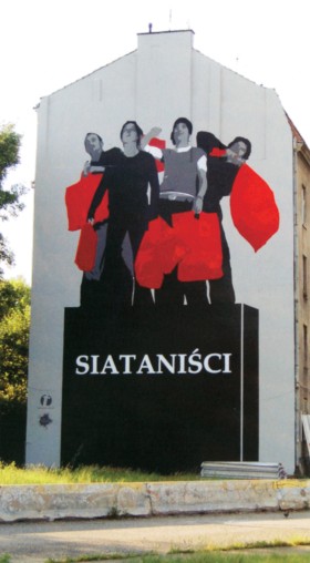 Grupa Twożywo 'Siataniści', Kraków 2009r. Street - art antykonsumpcyjny