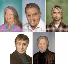 Czy tak wyglądaliby dziś Janis Joplin, Elvis Presley, Kurt Cobain, John Lennon i Jim Morrison?