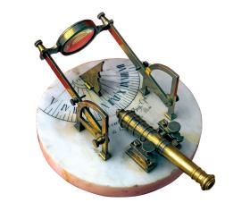 Z kolekcji Przypkowskich: zegar słoneczny strzelający w południe, I poł. XIX w.