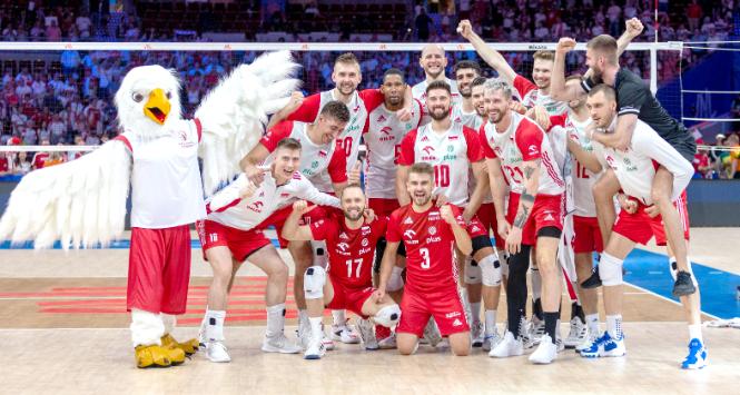 Polscy siatkarze wygrali Ligę Narodów.  W finale pokonali USA. 23 lipca 2023 r.