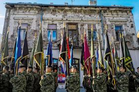 Ceremonia upamiętniająca ofiary serbskich zbrodni w 1991 r. w chorwackim Vukovarze.