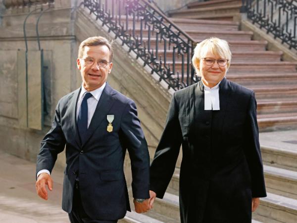 Birgitta Ed z mężem, premierem Szwecji Ulfem Kristerssonem