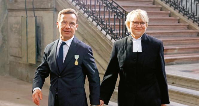 Birgitta Ed z mężem, premierem Szwecji Ulfem Kristerssonem