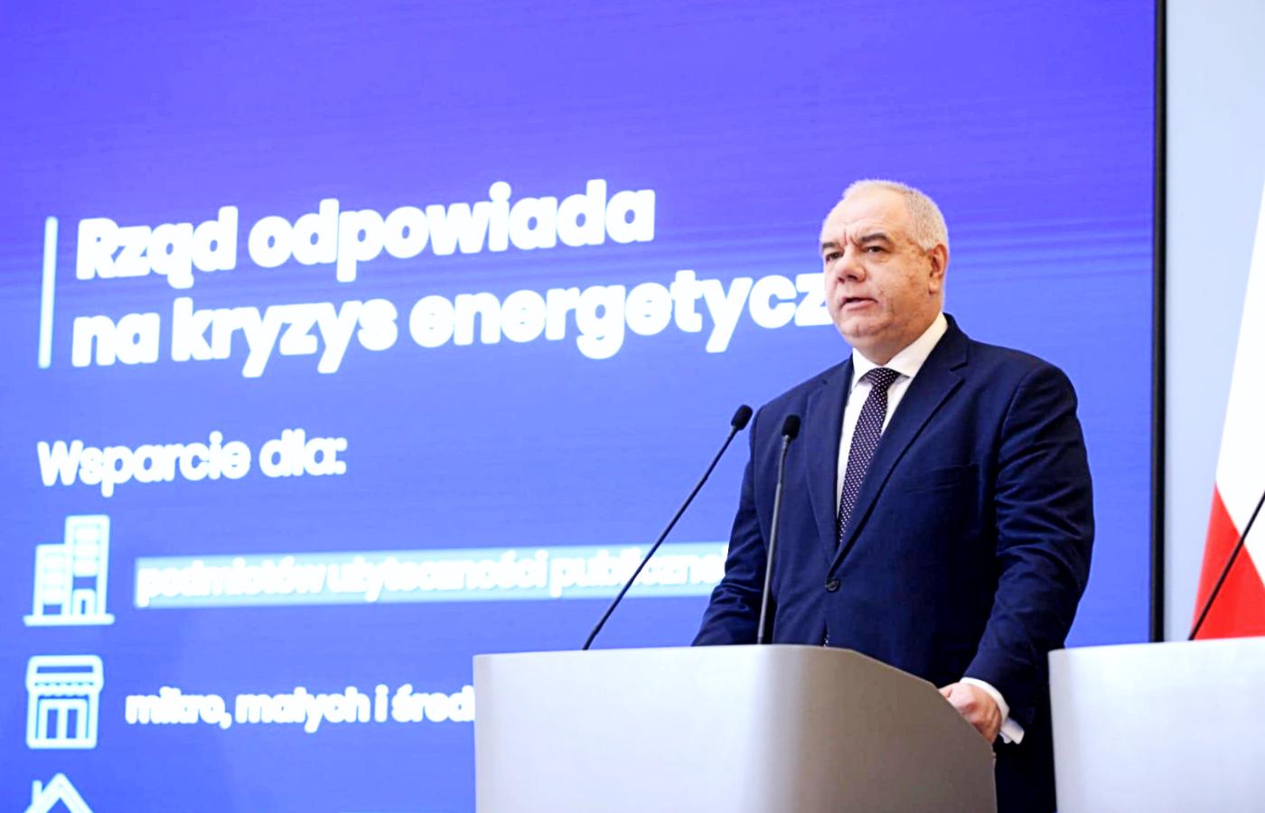 Jako kraj od lat budowaliśmy niezależność energetyczną od Rosji, zapewniał Jacek Sasin w KPRM. 11 października 2022 r.