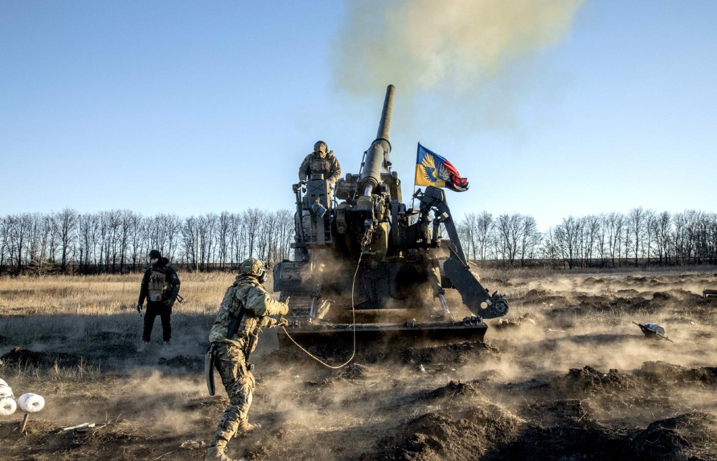 Ukraińscy żołnierze w rejonie Doniecka, 5 grudnia 2022 r.
