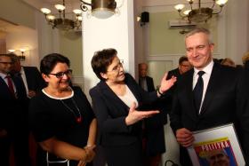 Dumna może być też Ewa Kopacz: tu obok nagrodzonego Roberta Tyszkiewicza (PO).